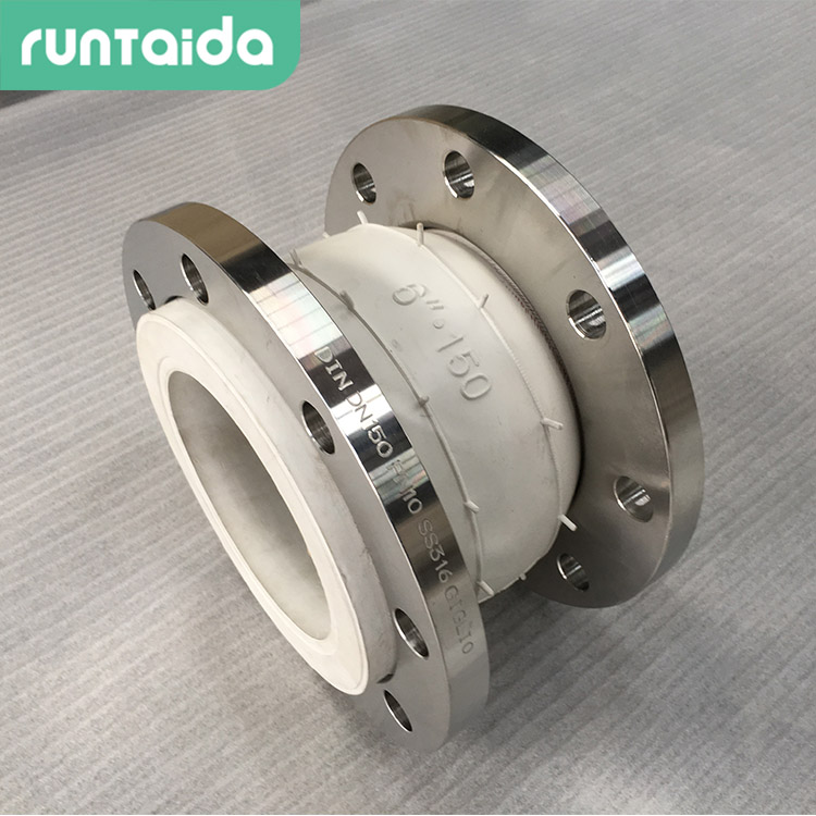 潤(rùn)泰達-食品級橡膠接頭白色(sè)橡膠軟接頭衛生級可曲撓橡膠伸(shēn)縮接頭